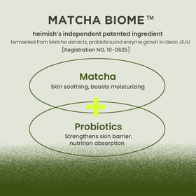 HEIMISH Matcha Biome patch hydrates with niacinamide and caffeine