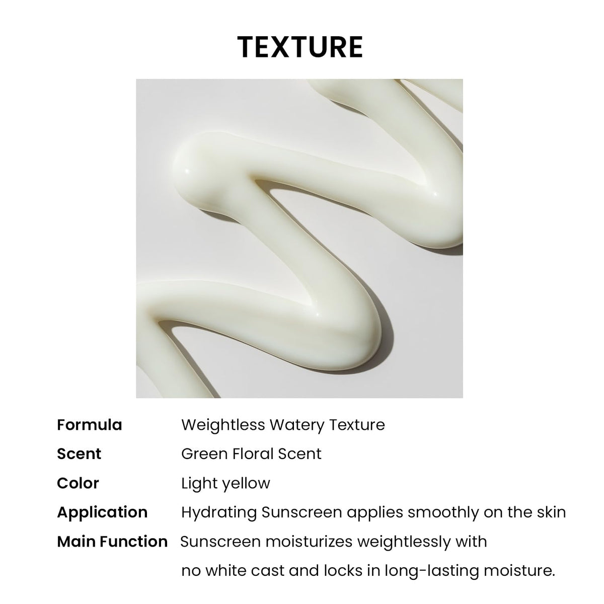 HEIMISH Moringa Ceramide Hyaluronic Sunscreen on skin demonstrating breathable wear