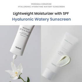 Close-up of texture on HEIMISH sunscreen showing lightweight non-greasy finish
