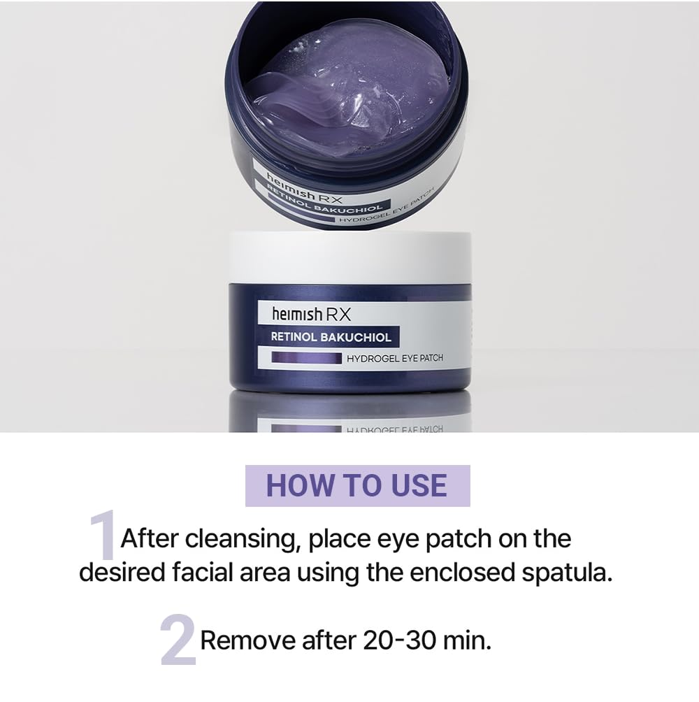 HEIMISH RX eye patch enriched with adenosine to support elasticity