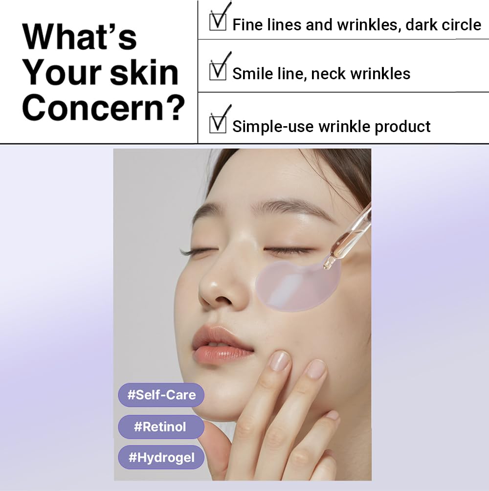 HEIMISH RX eye patch after use with absorbed serum indicating quick absorption