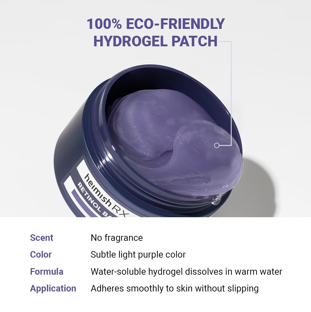 HEIMISH RX seaweed-derived hydrogel delivers gentle hydration to the eye area