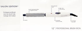 Helen Of Troy 1/2-Inch Brush Iron patented ring system delivers even heat.