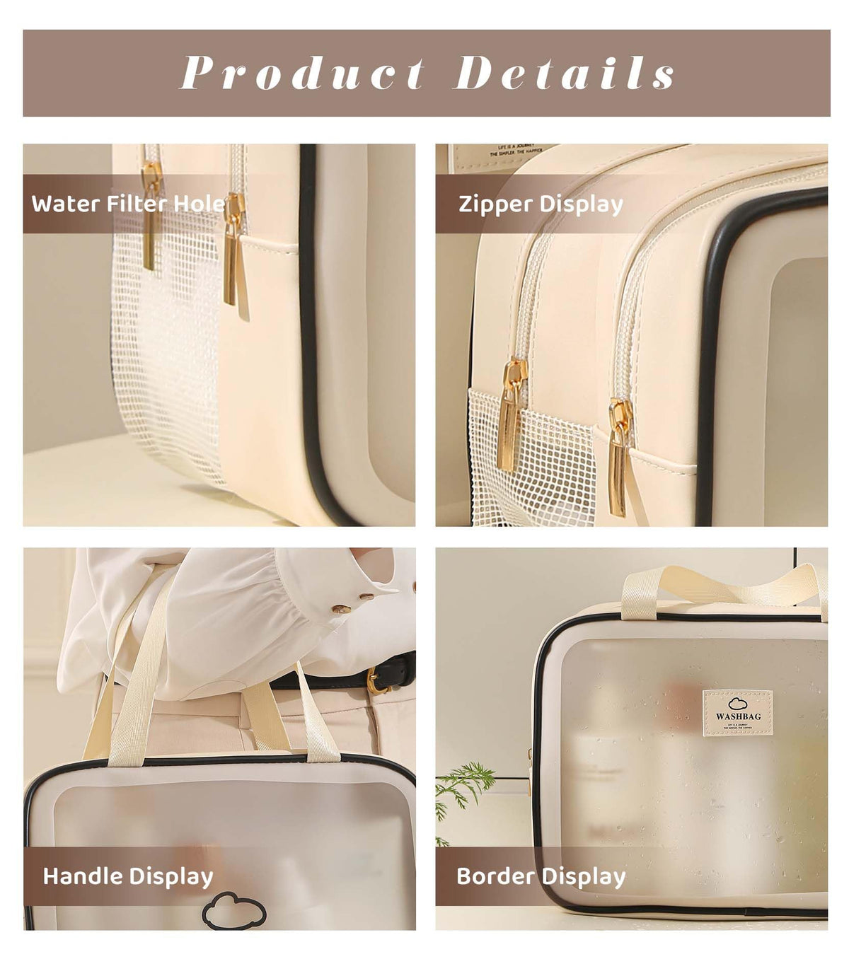 Heliar matte clear design blends privacy with quick item location on the go.