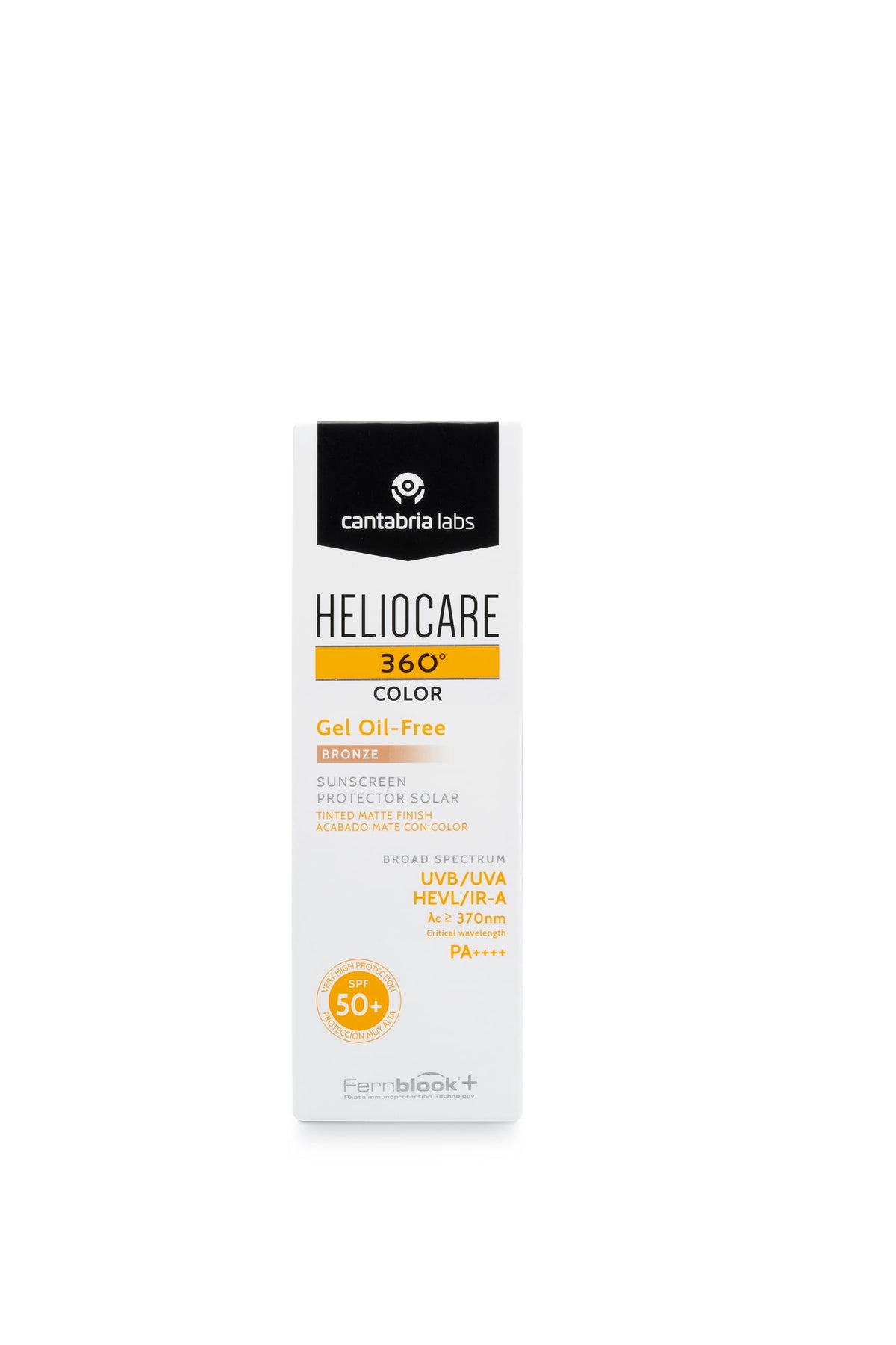 Close-up of application showing lightweight texture and bronze finish from Heliocare 360 Color Gel