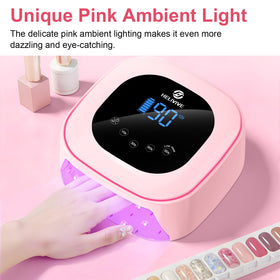 HELIVIVE lamp with four timers and auto sensor for precise manicures