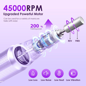 HELIVIVE portable nail drill in compact design for on the go manicures