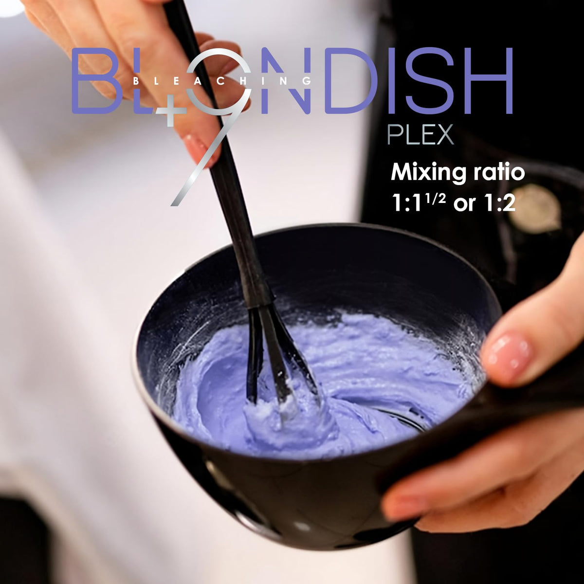 Final hair glow after treatment demonstrates healthy shine with Blondish Plex 9.