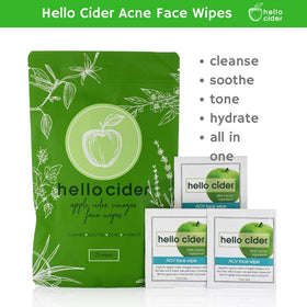 Hello Cider close-up of wet wipe texture showing gentle treatment