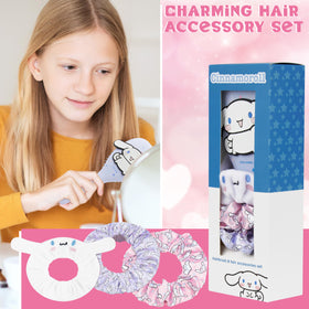 Hello Kitty hair clip set complements the detangler for tidy days