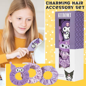 Hello Kitty scrunchies set for cute, secure styles.