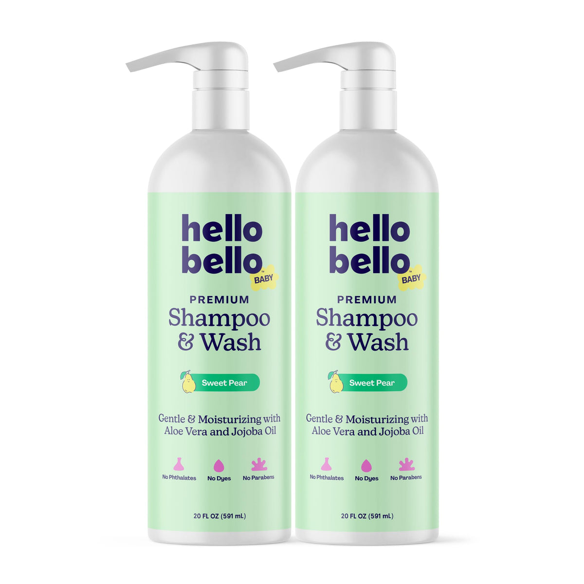 Foamy lather shot of Hello Bello Sweet Pear; gentle wash for bathtime with kids.