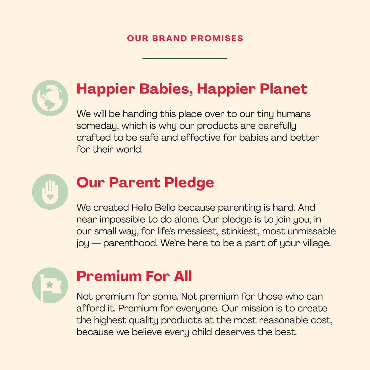 Natural extracts symbol on packaging of Hello Bello Sweet Pear; nourishing ingredients.