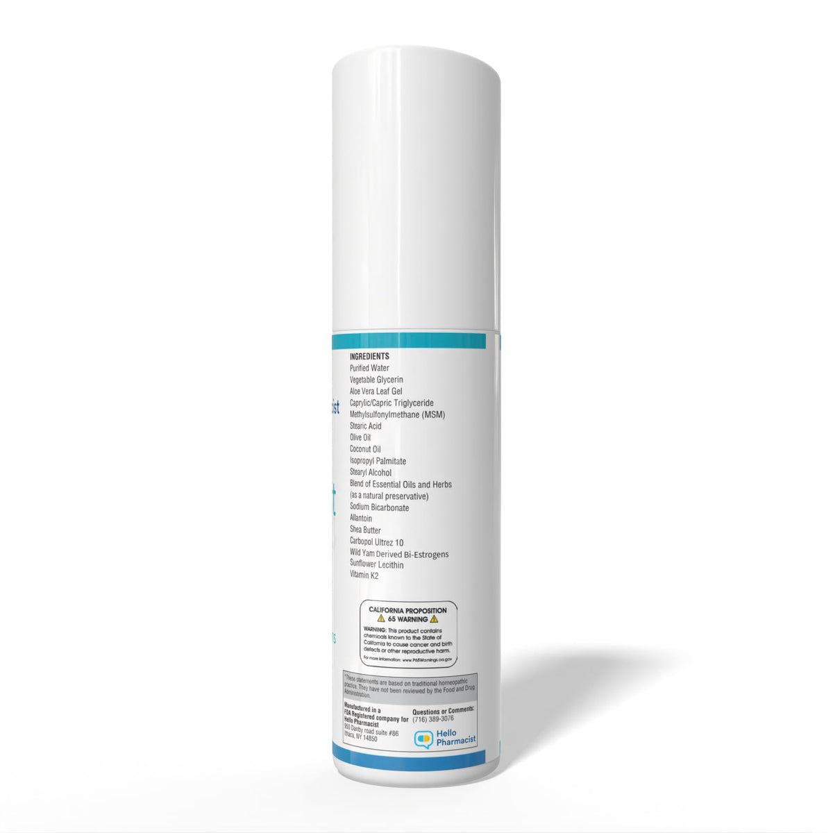 HelloPharmacist BiEst 5.0 cream jar shows creamy texture for easy application.