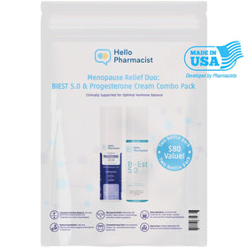 HelloPharmacist Biestro 5.0 dual-pack front showing pharmacist-formulated balance duo.