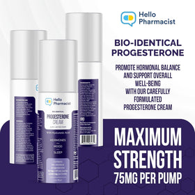 HelloPharmacist progesterone cream unscented close-up ideal for fragrance-free routines.