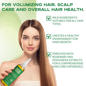 Hemdnt Rosemary Oil bottle pour enables precise application.