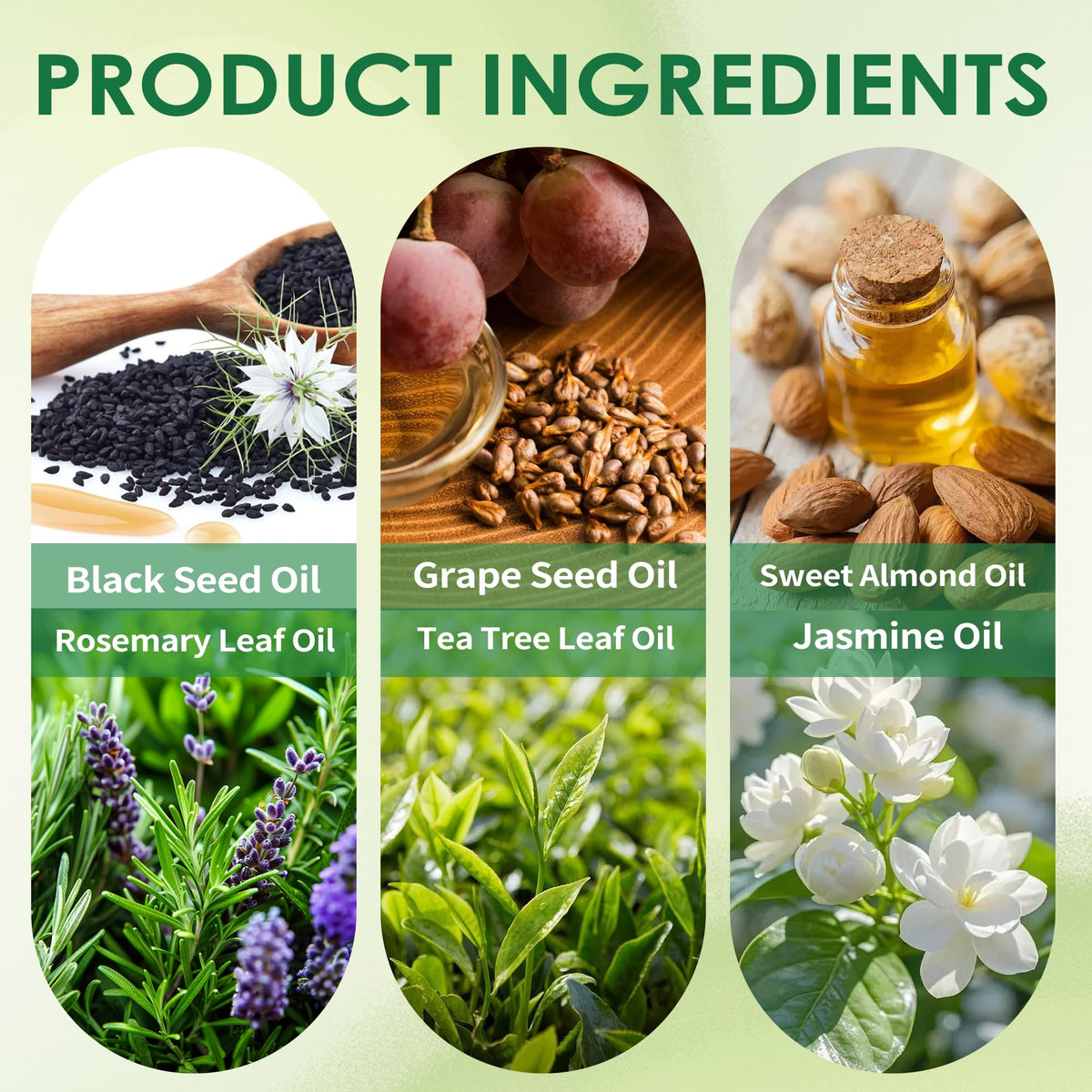 Hemdnt Tea Tree Oil Strengthening Blend signals refreshing strand care.