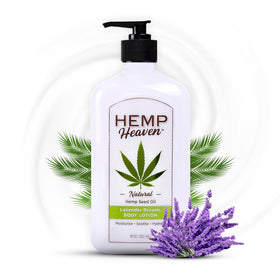 Hemp Heaven Hemp Lotion bottle with pump for easy everyday hydration.