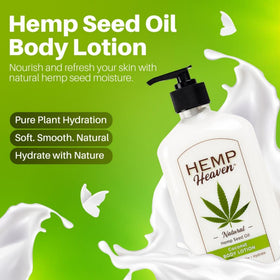 Hemp Heaven Strawberry Hibiscus scent enhances daily skincare routine.