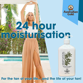 Hemp Nation White Peach Hibiscus tan extender fragrance closeup featuring peach hibiscus aroma
