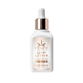 Hempz Glow Getter bottle pour shows instant bronzing for a sun-kissed look.