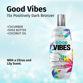 Hempz Good Vibes 15X Bronzer closeup highlights creamy, hydrating texture