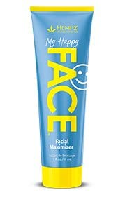 Hempz My Happy Face Facial Maximizer 2oz bottle for hydrating, natural-looking facial tan.