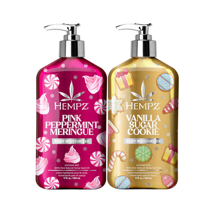 Hempz Pink Peppermint Meringue bottle for nourishing, fast-absorbing hydration