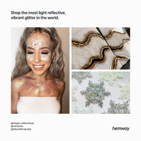 Hemway multi-colour glitter collection for versatile projects