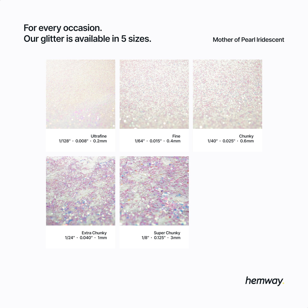 Hemway vegan glitter safe for kids' crafts and art projects