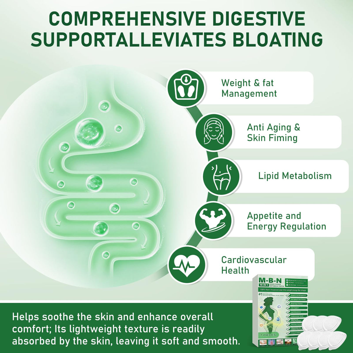 HENGRUNXIN Moringa patch packaging showing 3 boxes in set.