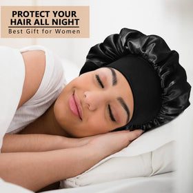 Heniho 10-piece satin bonnet set; practical gift for hair care lovers.