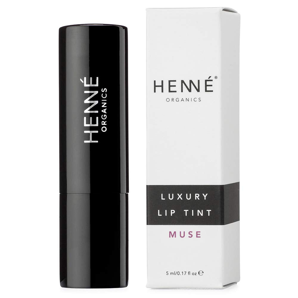 Muse Berry Mauve tint swatch demonstrates sheer, buildable color.