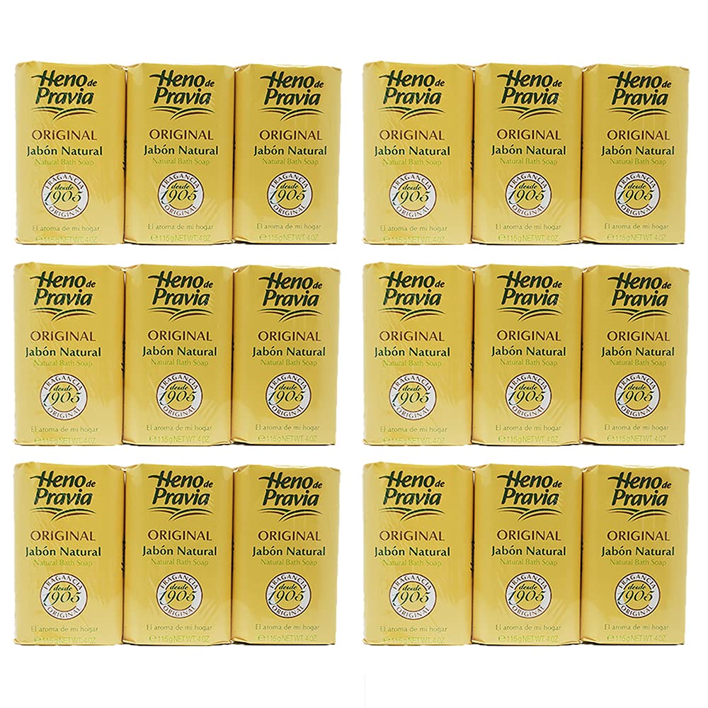 Heno de Pravia natural bath soap packaging highlights heritage and premium feel