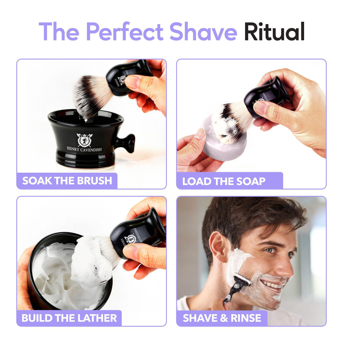 4 oz Henry Cavendish puck refill for long-lasting shaving performance.