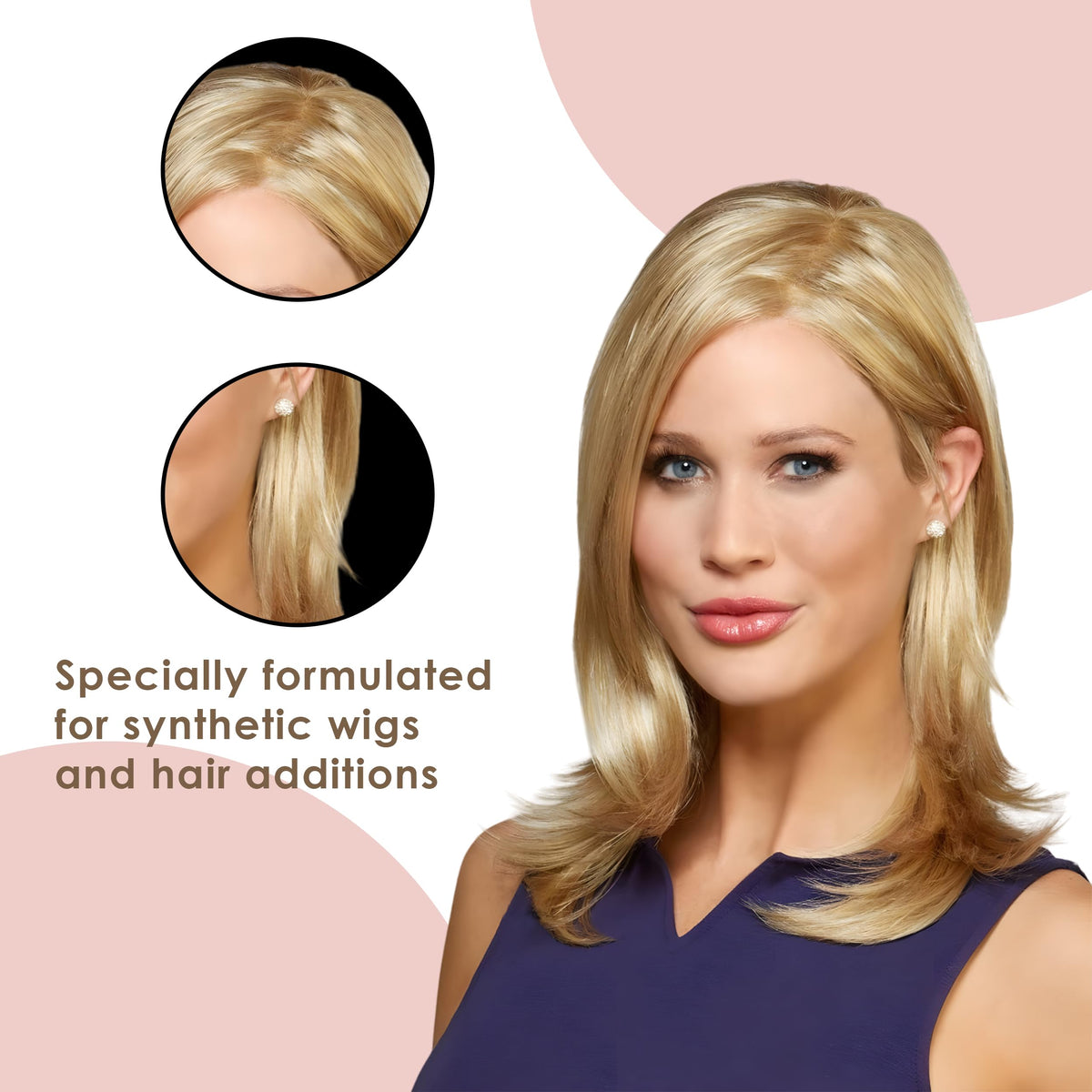Henry Margu Cleanse Wig Shampoo bottle pour, suggesting easy application.