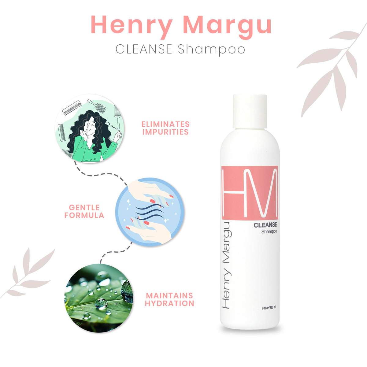 Henry Margu Cleanse Wig Shampoo lather, illustrating mild cleansing for fibers.