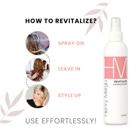 Henry Margu Revitalize Mist keeps synthetic fibers smoother and frizz-free.