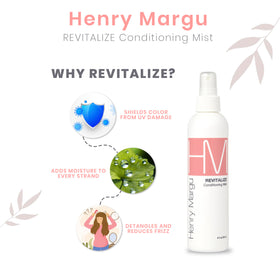 Henry Margu Revitalize Mist protects wig color from UV exposure.