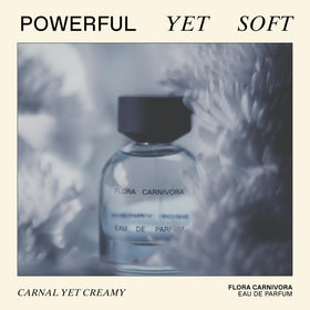 Travel size Flora Carnivora mini bottle for travel and purse-ready touch-ups.
