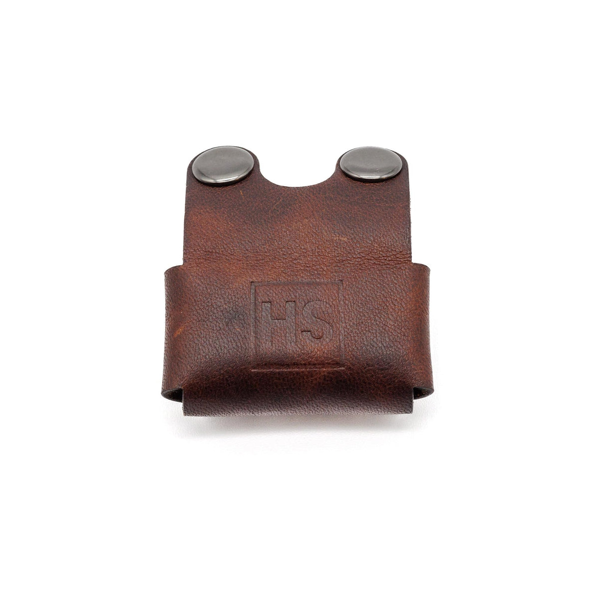Henson Shaving leather head cover closed for AL13 and Ti22, durable travel protection.