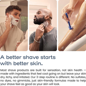 Henson Post-Shave Balm image showing hydration and calm skin after shaving.