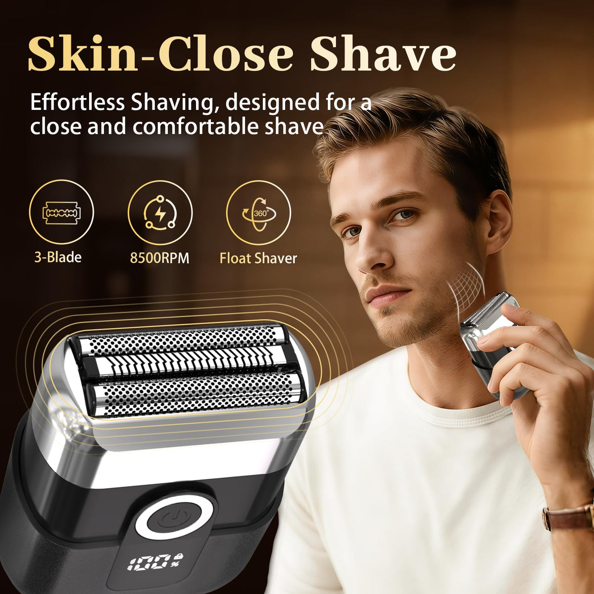 HENZILO compact travel design fits in pockets for on-the-go grooming.