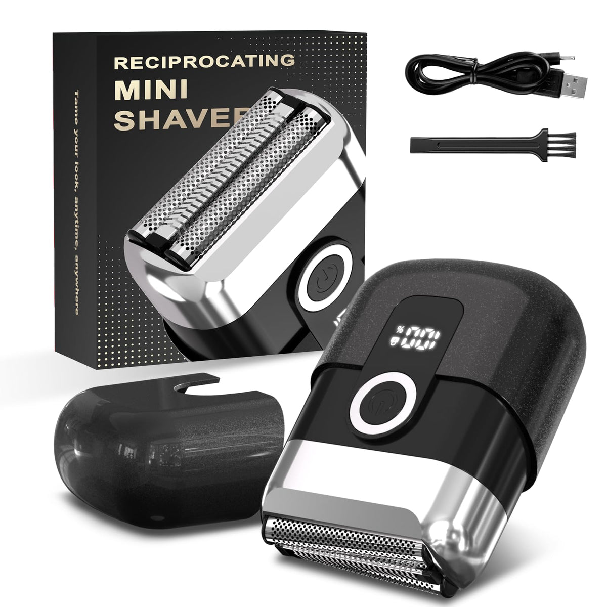 HENZILO electric foil shaver face close-up for a smooth, precise daily shave.