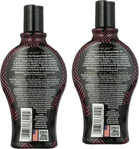 Hephboard European Gold Flash Black 4000X bottle with firming bronzers for deeper tan.