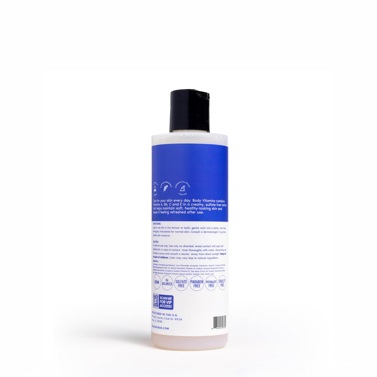 Her Fantasy Box after-wash skin feels refreshed and conditioned