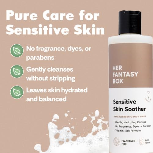 Her Fantasy Box chamomile focus hints at soothing touch for sensitive skin.