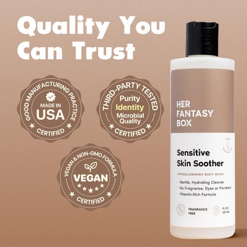 Her Fantasy Box ingredients highlight a vitamin blend and gentle cleansers.