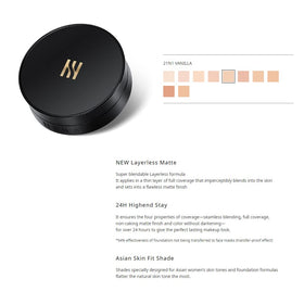 Silicone-free formula option for comfortable, breathable coverage by HERA.